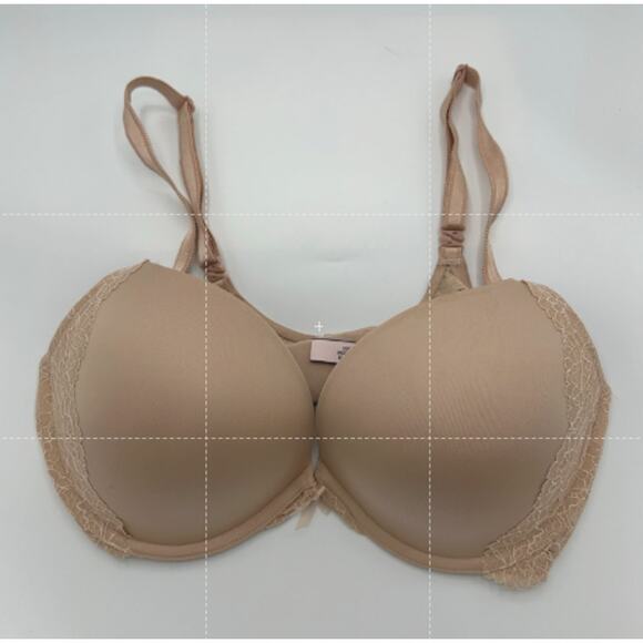 Victoria’s Secret Dream Angels Push Up Bra 38C Nude Beige Lace Trim Underwire - Picture 12 of 12